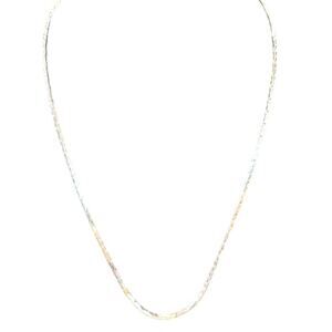 Vintage Napier Silver Tone Box Chain Necklace 14"